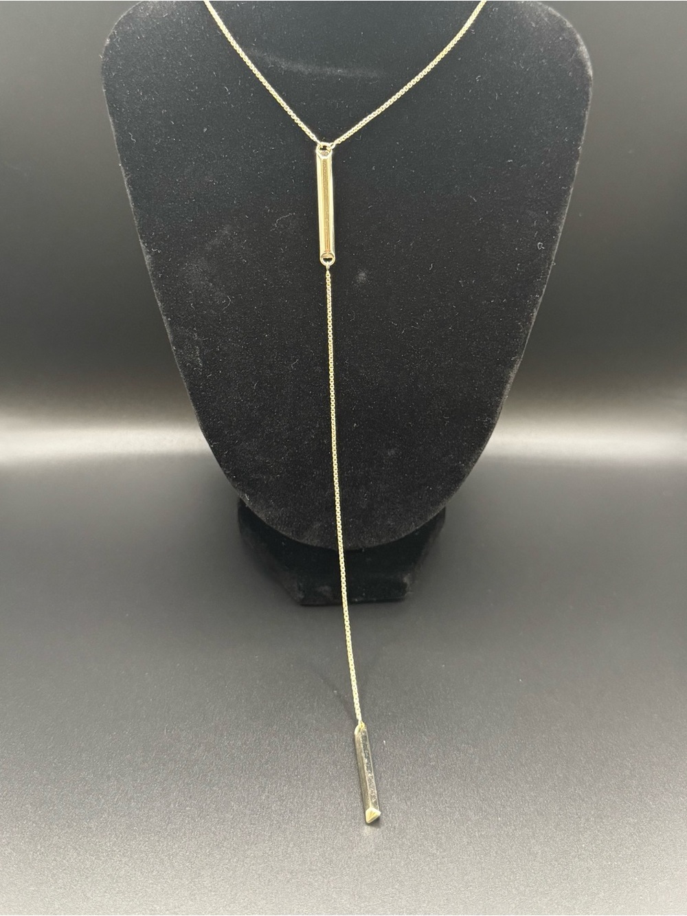 Kendra Scott Gold Bar Lariat Necklace